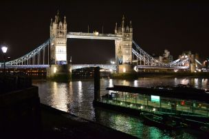 The Tower Bridge by night